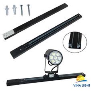 Thanh ray 1 mét dùng lắp đèn led rọi trang trí