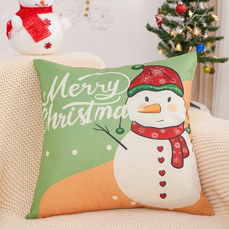 Gối tựa vuông sofa tựa lưng trang trí noel nhiều mẫu đẹp 45x45cm Trang trí Kim Huệ