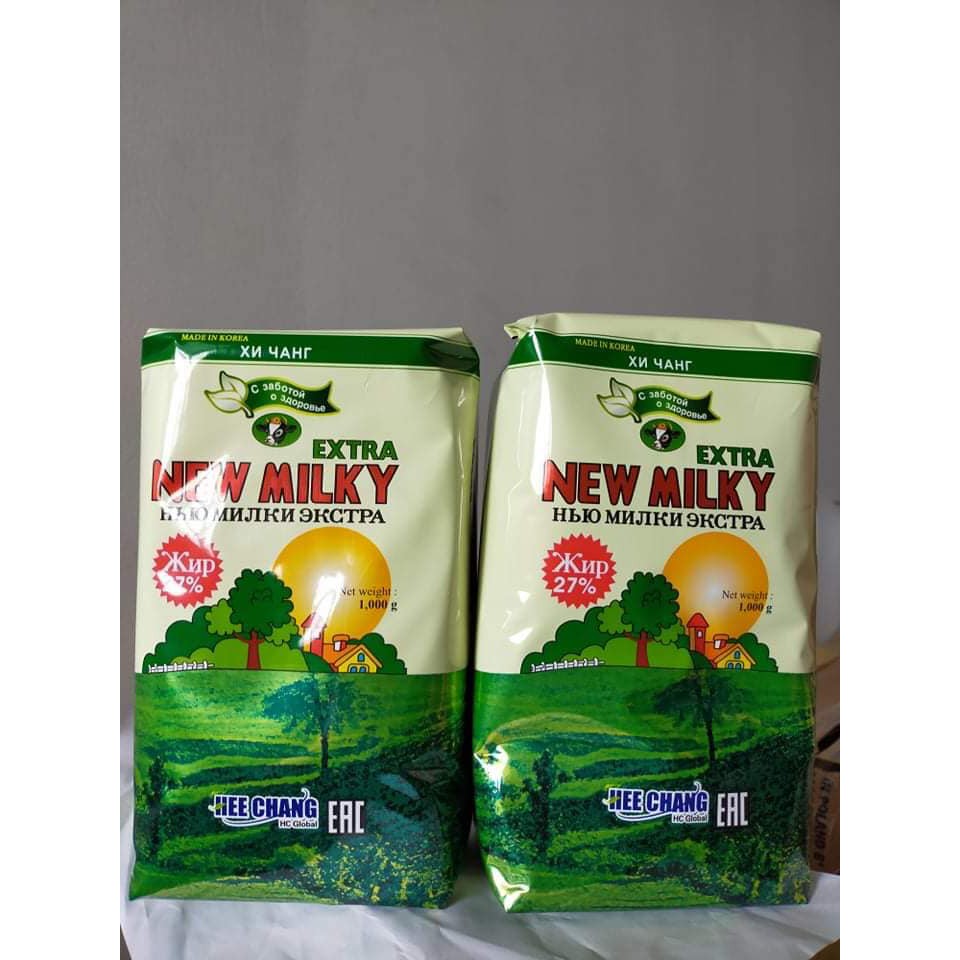 Sữa béo Newmilky Extra Nga 1kg ( HÀNG CHUẨN 100%), sản phẩm dinh dưỡng tốt cho giúp tăng cân cho người Gầy