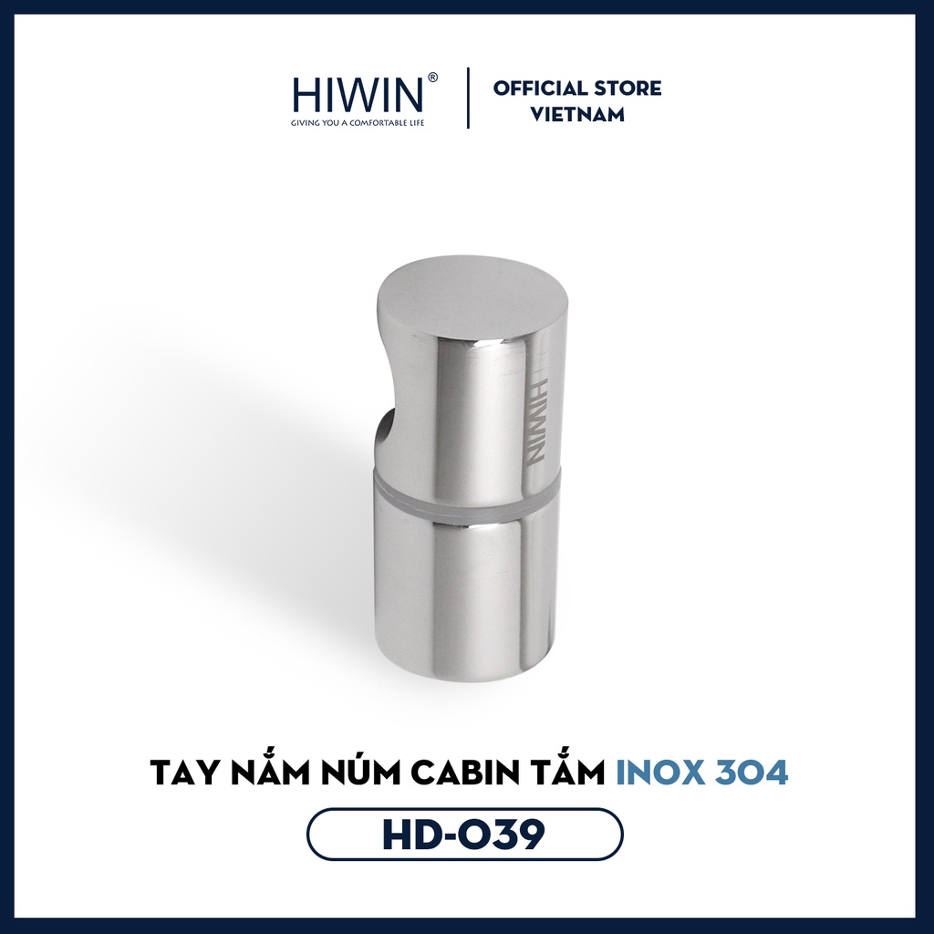 Tay nắm núm mặt gương inox 304 Hiwin HD-039