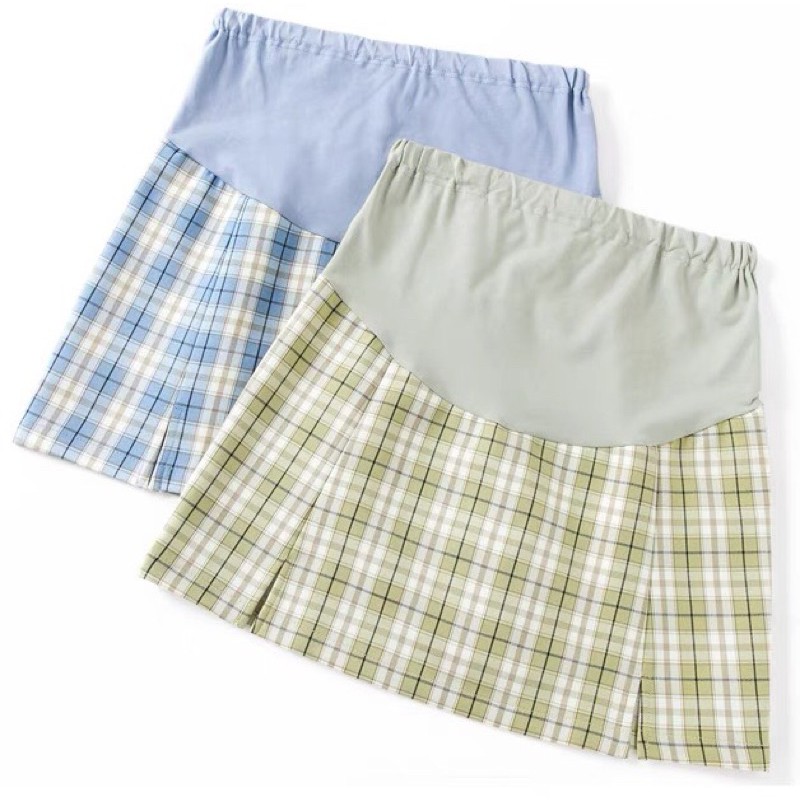 Chân váy bầu- chân váy sọc dáng ngắn siêu đẹp