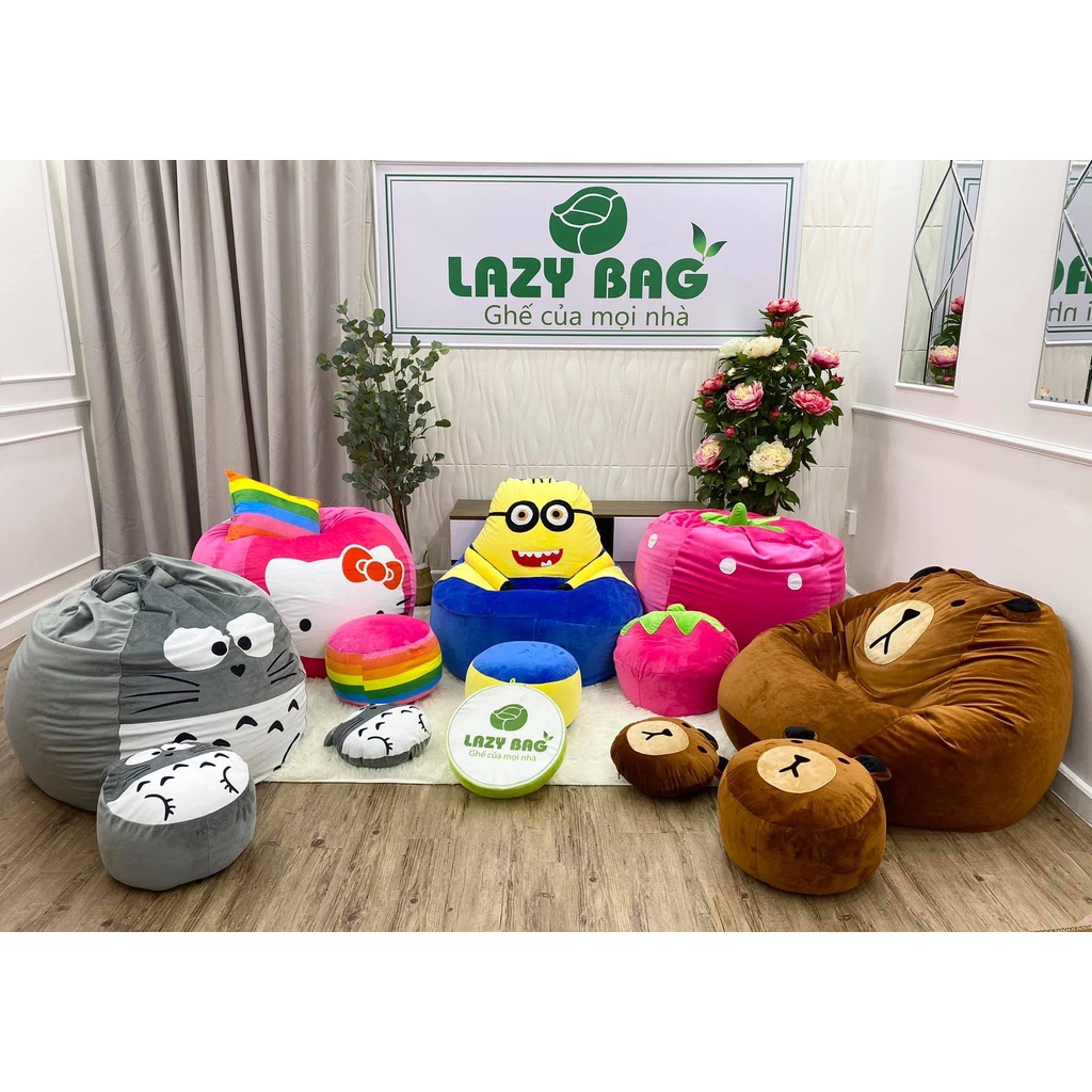 Combo bộ 3 ghế lười gấu Bear vừa trang trí nhà vừa giúp bé thêm yêu đọc sách hơn