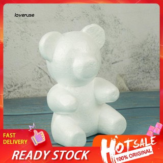 LV_22cm Foam Rose Bear Modeling DIY Craft Valentine Party Decoration Supplies Gift