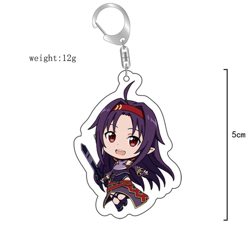 Móc Khóa Hình Nhân Vật Hoạt Hình Sword Art Online Yuuki Asuna Dễ Thương