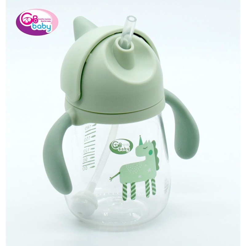 Bình tập uống nước cho bé GB-Baby Tritan cao cấp có ống hút chống sặc 220ml 240ml 260ml 300ml