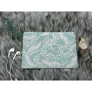 Ví bọc hộ chiếu (passport holder) hoa văn lông vũ phong cách boho cực chất