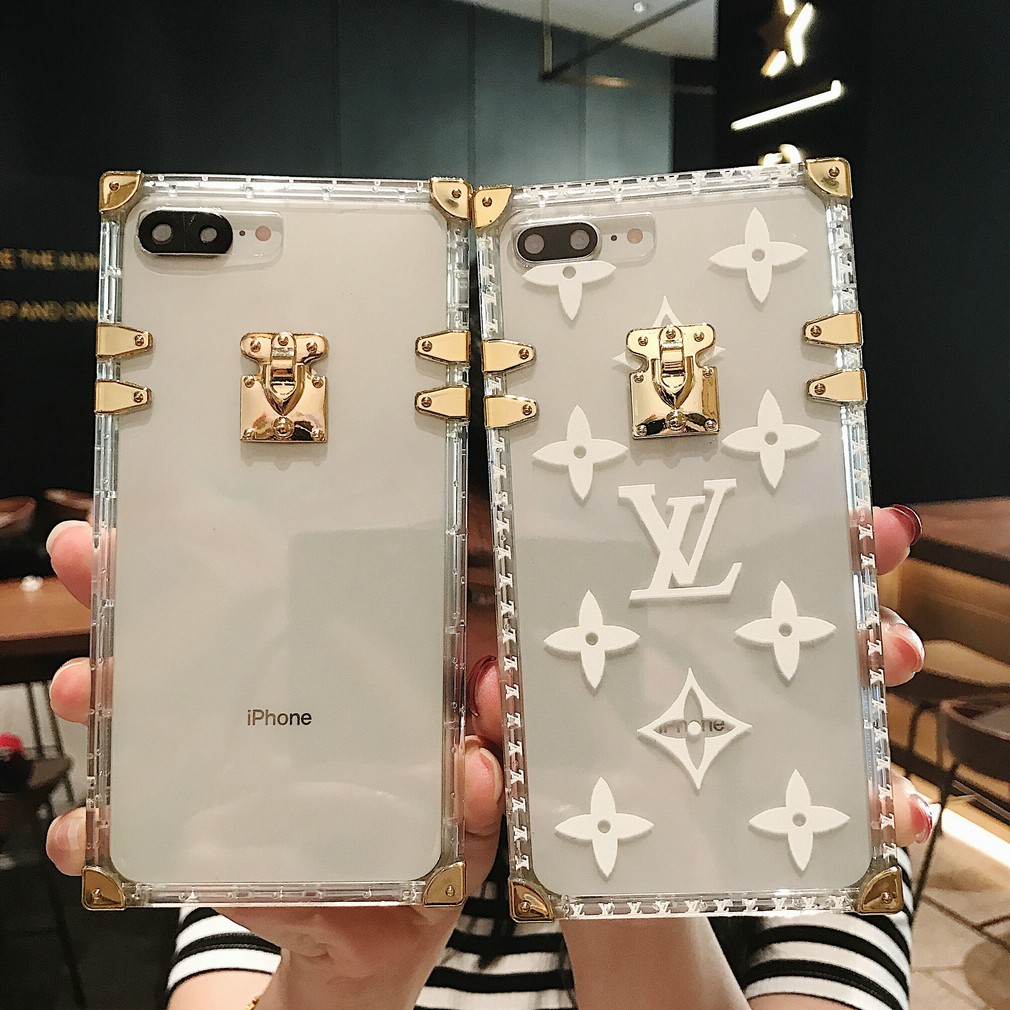 Ốp Lưng Trong Suốt Viền Kim Loại Cho Iphone6 7 8 Plus Xr Xs Max