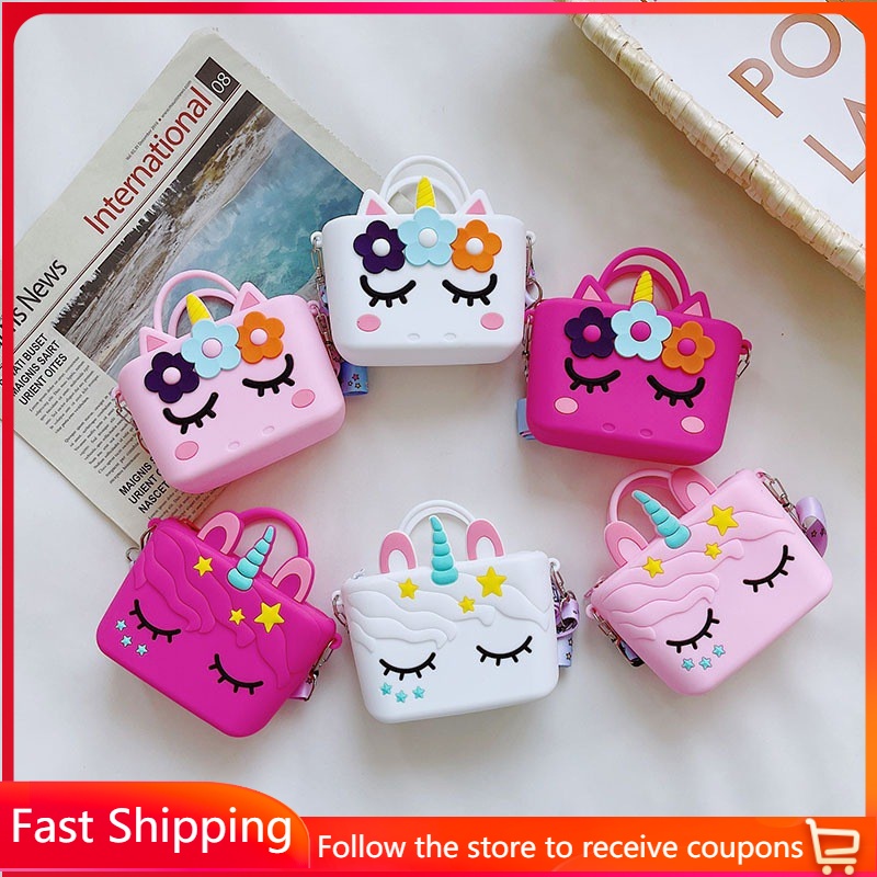 Unicorn bag Mini crossbody bag for girls Unicorn, cute cartoon animal bag 1 to 10 years old【WITH GIFT】