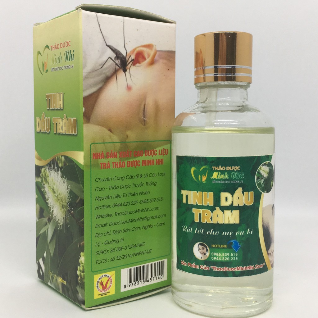 Tinh dầu Tràm - Giữ ấm, phòng ho, sổ mũi và các vết côn trùng ( Lọ 50ml )
