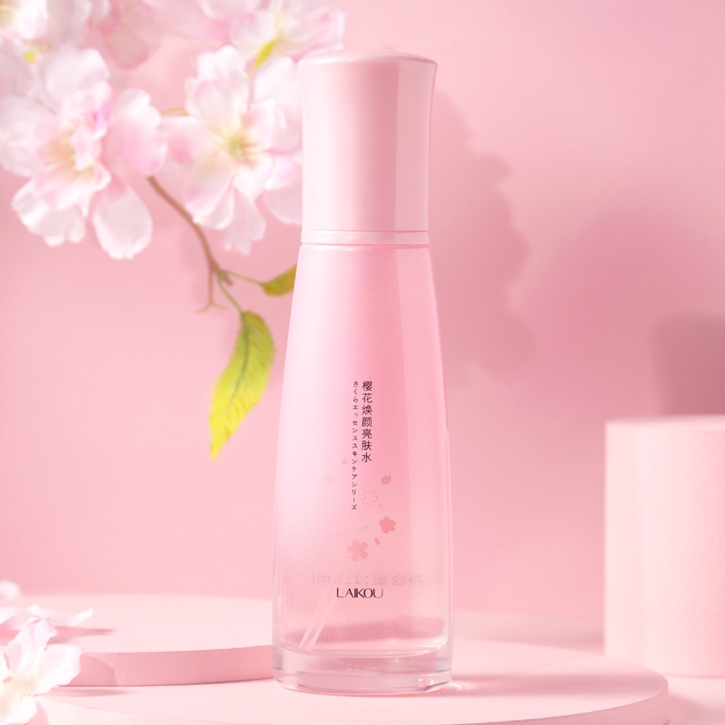 Nước cân bằng da LAIKOU chiết xuất hoa anh đào điều dầu làm sáng da mặt 120ml