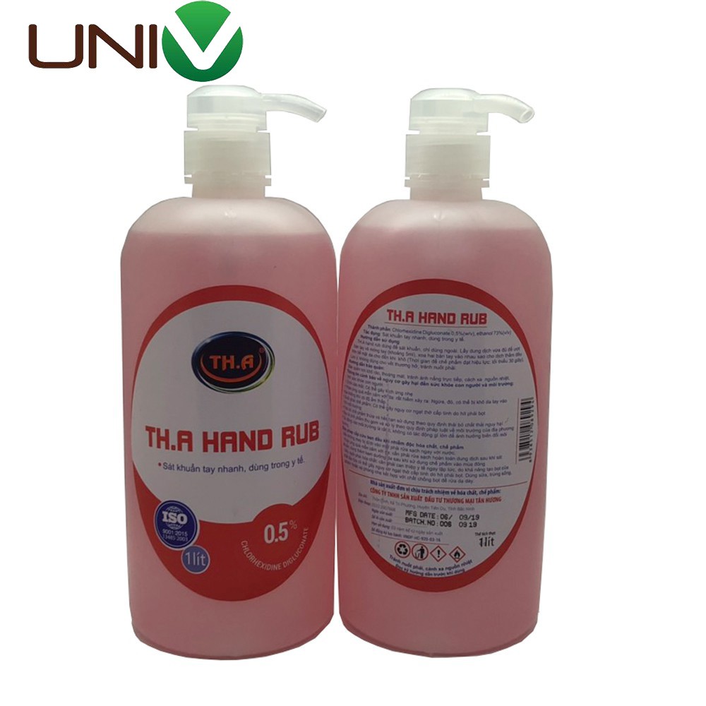 (Chính hãng) Dung dịch sát khuẩn tay khô, nhanh TH.A Hand Rub (THA) 500ml