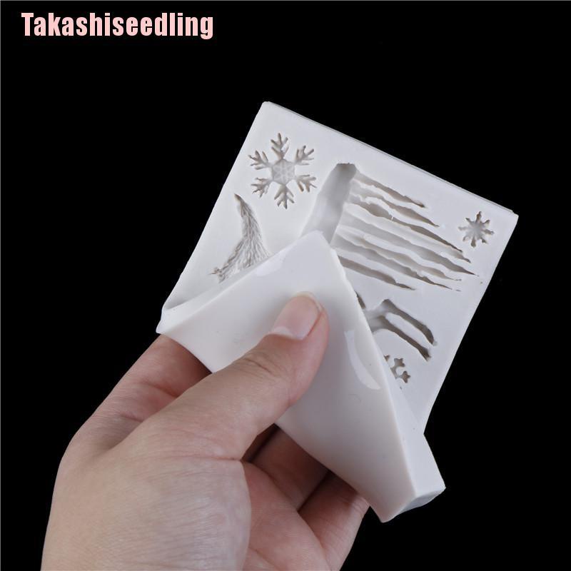 Khuôn Silicone Làm Bánh Hình Cây Thông / Tuần Lộc / Bông Tuyết / Tuần Lộc