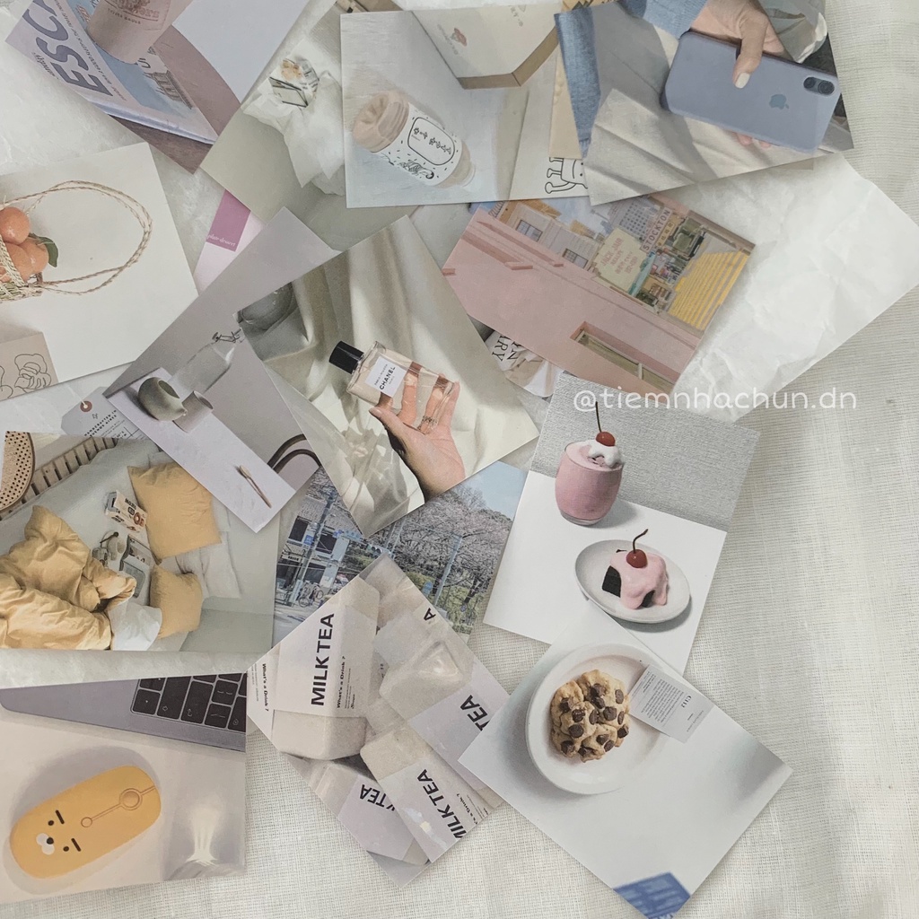 SET 25 ẢNH MINI DAILY VLOG DECOR JOURNAL (ảnh thật) -Tiệm nhà Chun