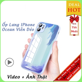 “Hot” Sản Phẩm Mới Ốp lưng iPhone viền nhựa dẻo mặt lưng kính dành cho dòng iPhone 7 đến 12 pro max DTC MART [ Loại 1 ]