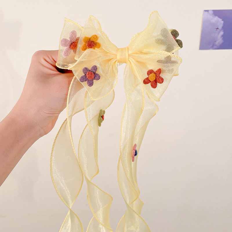 Kẹp Tóc Đính Nơ Dễ Thương Thời Trang Mùa Hè Cho Bé Gái 2022