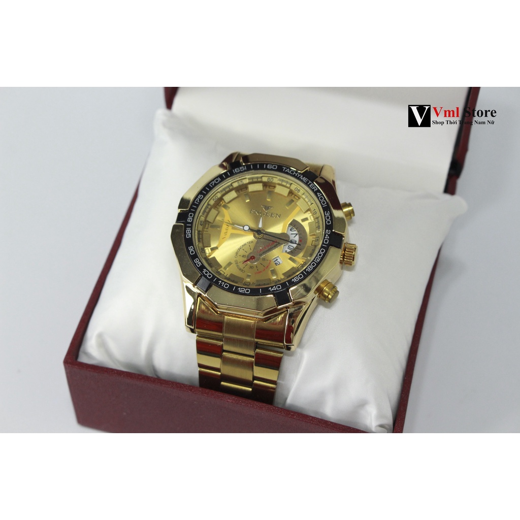 Đồng Hồ Nam Đeo Tay Fngeen Mã S001 Dây Kim Loại Thời Trang Lịch Lãm