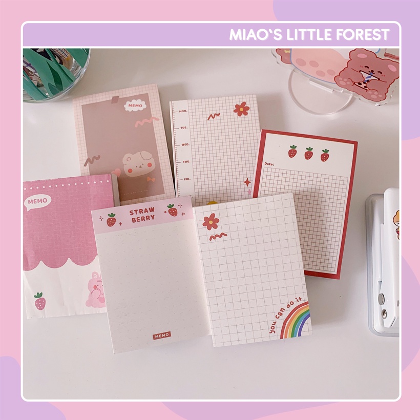 Giấy note MIAO'S LITTLE FOREST giấy ghi chú giấy nhớ Sweet taste xinh xắn trang trí sổ tay bullet journal MNO226