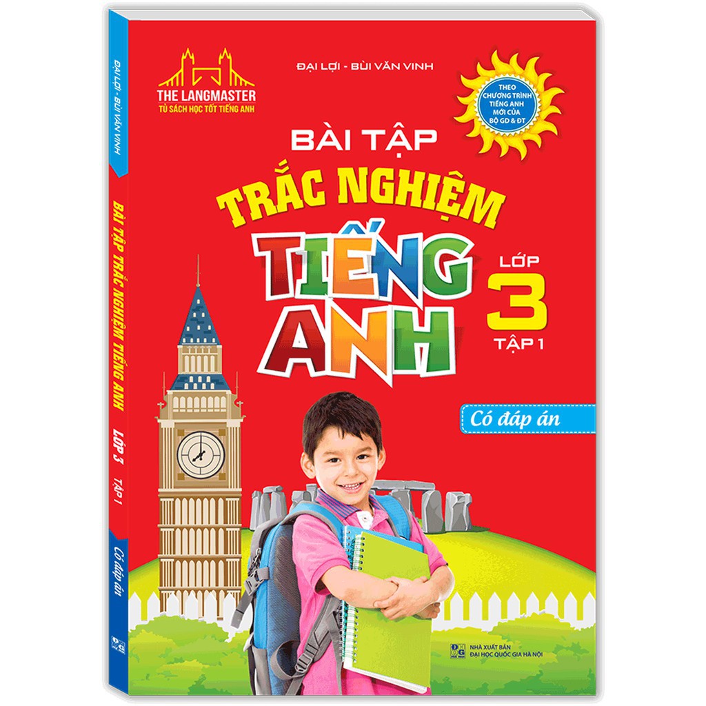 Sách- Bài tập trắc nghiệm tiếng Anh lớp 3 tập 1 - Có đáp án