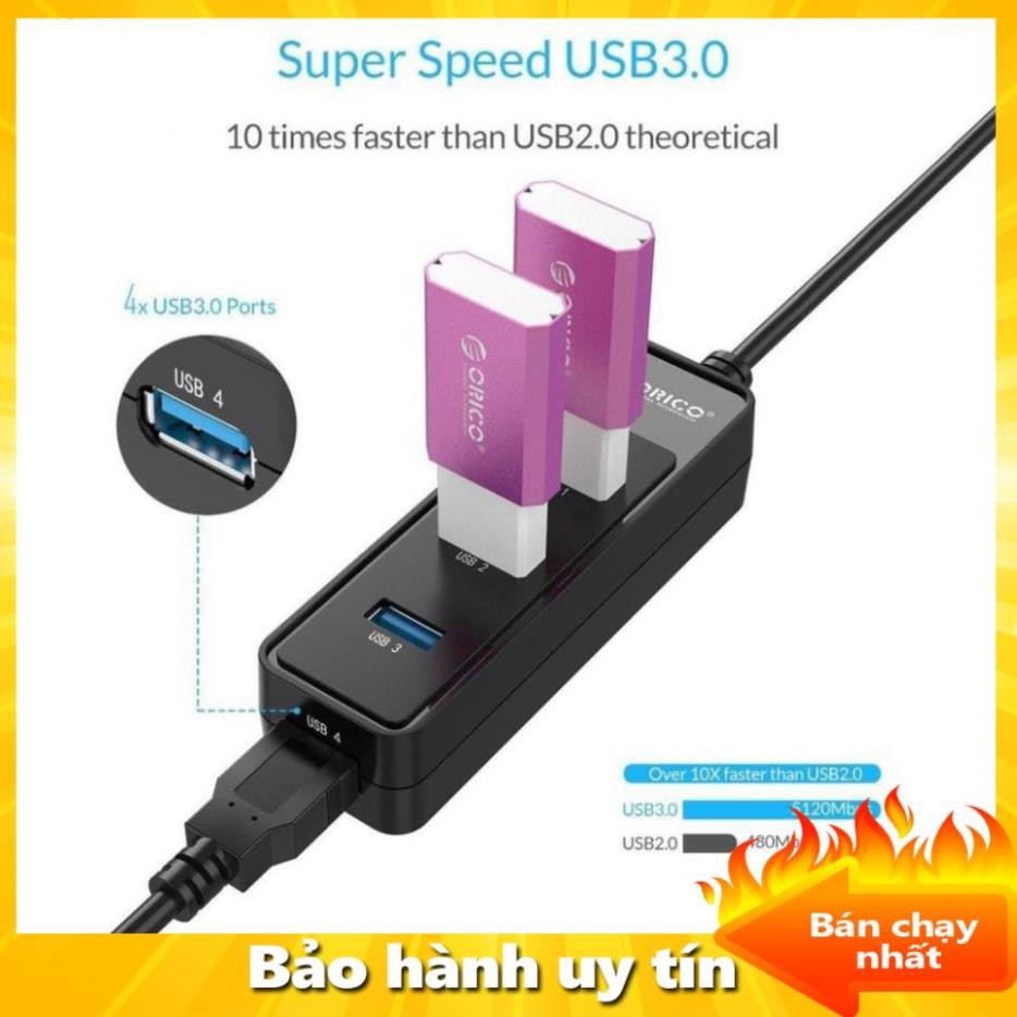 ( Xả kho sập sàn) đầu chia usb,Đầu chia 3 ổ USB ORICO - bảo hành uy tín