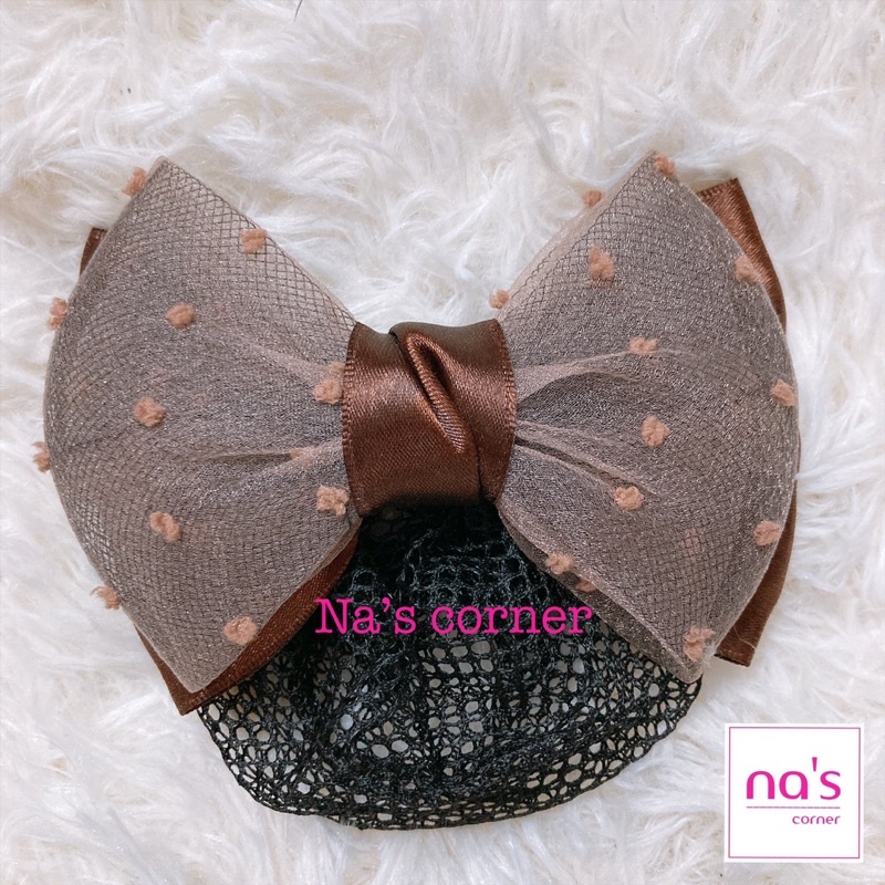 Kẹp lưới bới tóc búi tóc hoạ tiết cao cấp (30)