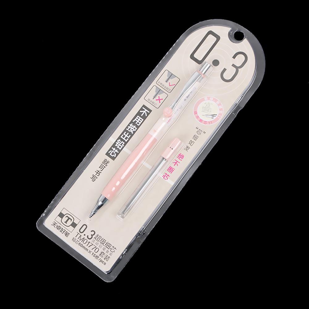 1 Set Ruột Bút Chì Bấm 0.3mm Bằng Nhựa Màu Sắc Ngẫu Nhiên