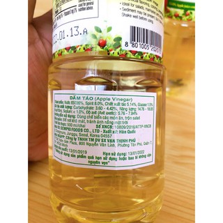 Dấm Táo Sempio 500ml