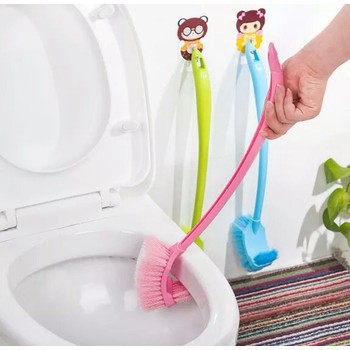 Dụng Cụ Cọ Bồn Cầu FreeShip Chổi Cọ Toilet 2 Đầu Nhà Vệ Sinh