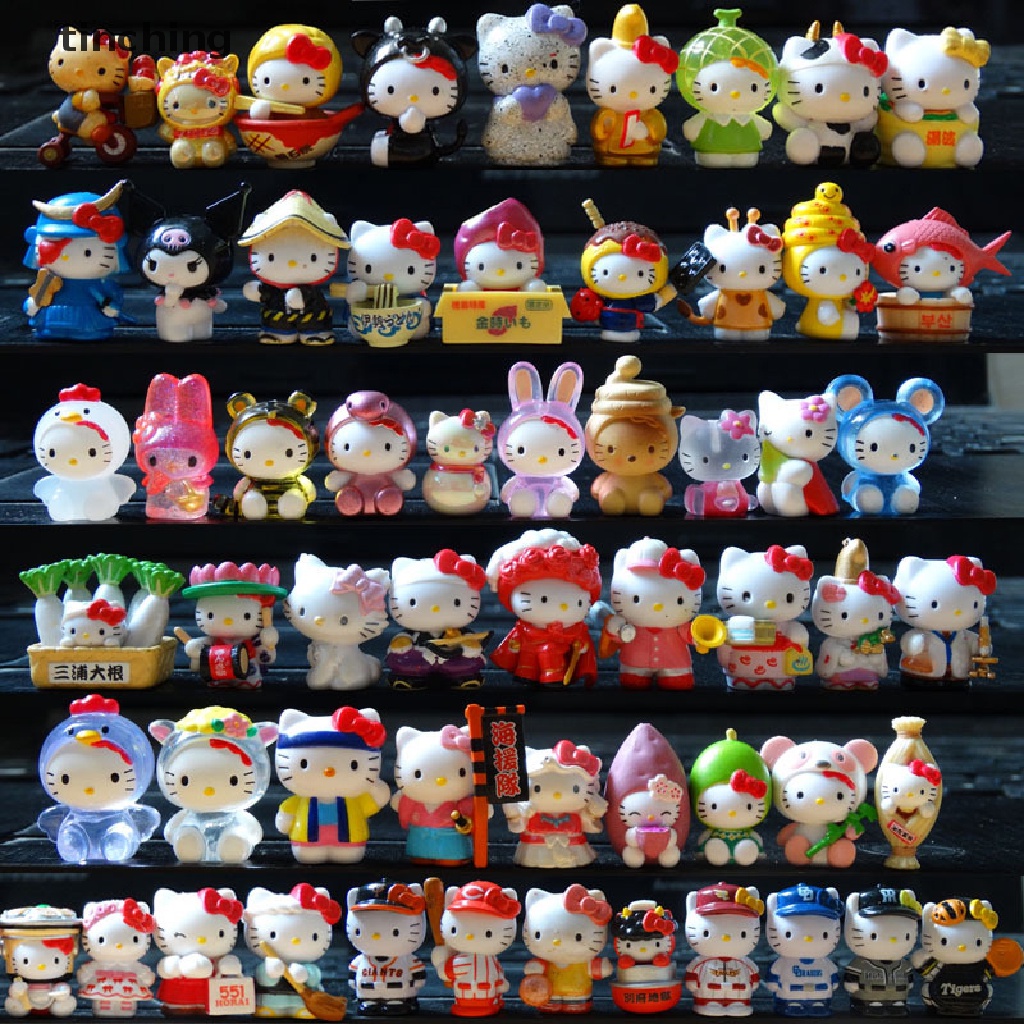 Bộ 10 Đồ Chơi Hình Hello Kitty Dễ Thương