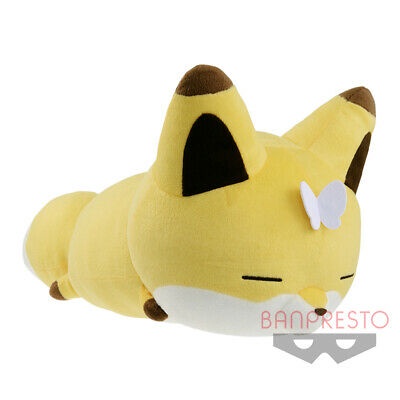 [Banpresto] Gấu bông nằm cáo chồn Tanuki Kitsune Raccoon With Butterfly Laying Sleeping Big Plush chính hãng Nhật Bản