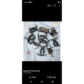 set 12c kẹp càng cua 5 răng 3 răng
