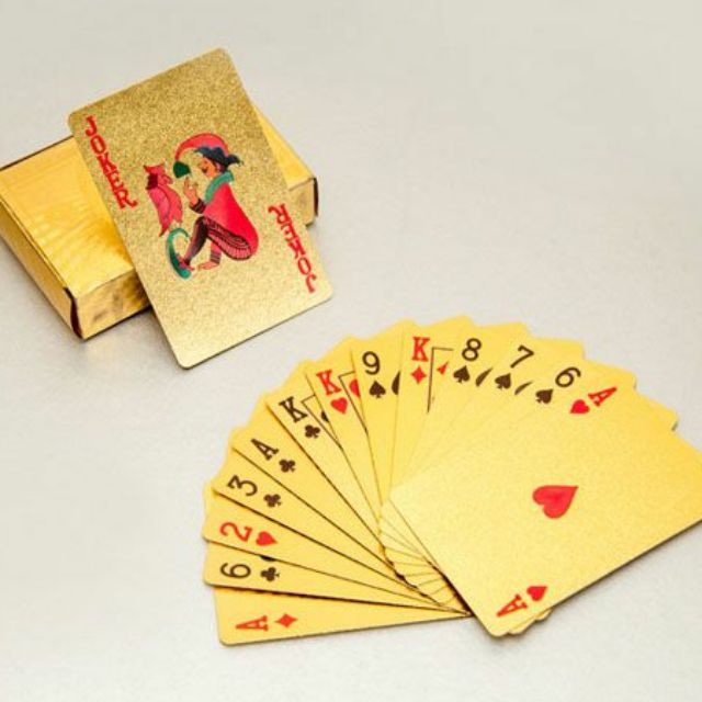 Bộ bài mạ vàng tết