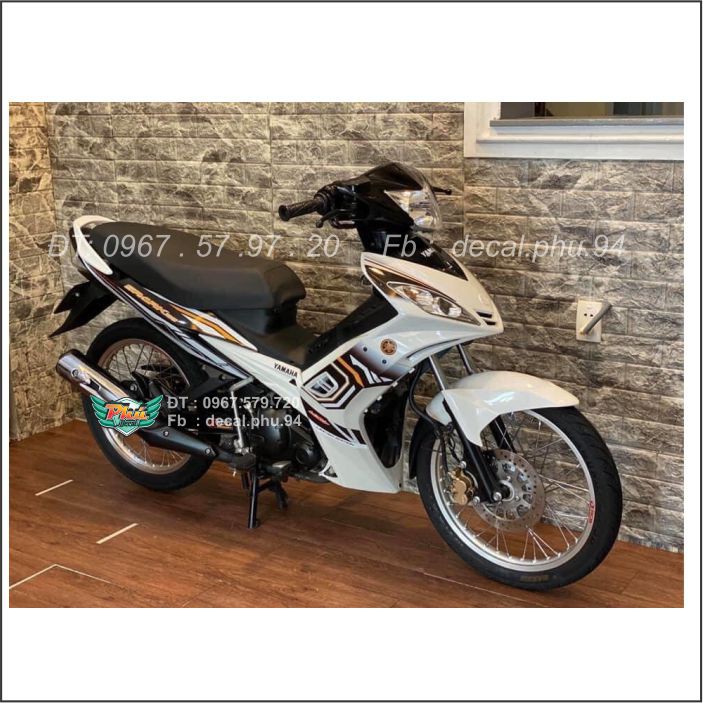 Tem Rời Exciter 2010 Trắng đen (B)