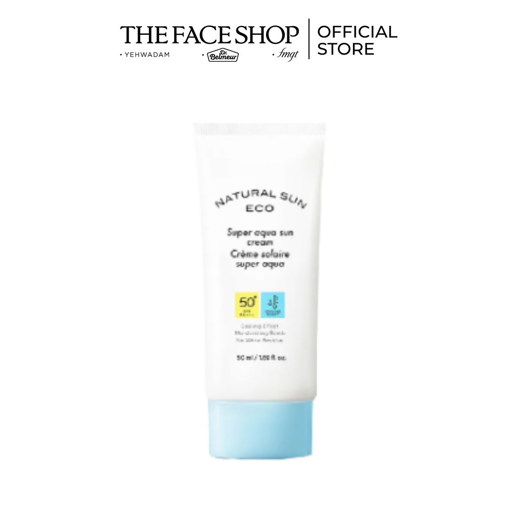 Kem Chống Nắng Làm Mát Dịu Da The Faceshop Natural Sun Eco Super Aqua Sun Cream Spf50+ Pa+++ (50ml)