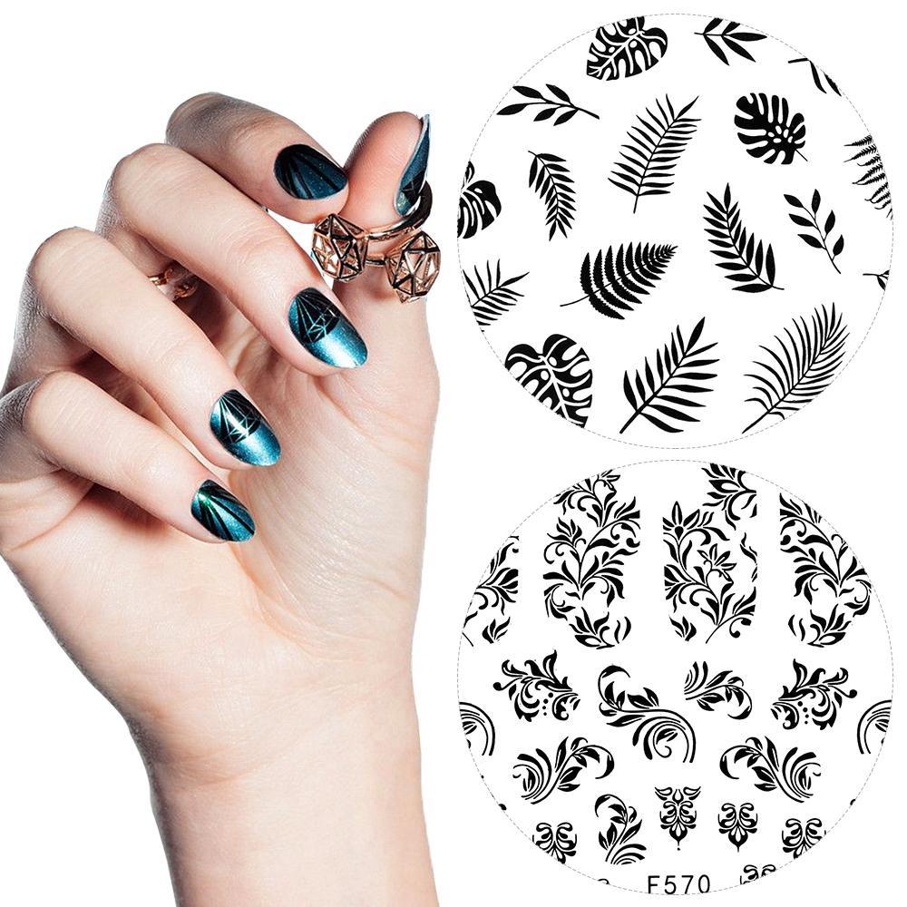 Miếng Dán Trang Trí Móng Tay Họa Tiết Hình Học Độc Đáo