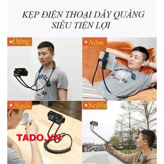 [ mua ngay ] Cây kẹp điện thoại dây đeo quàng cổ tiện dụng GD827