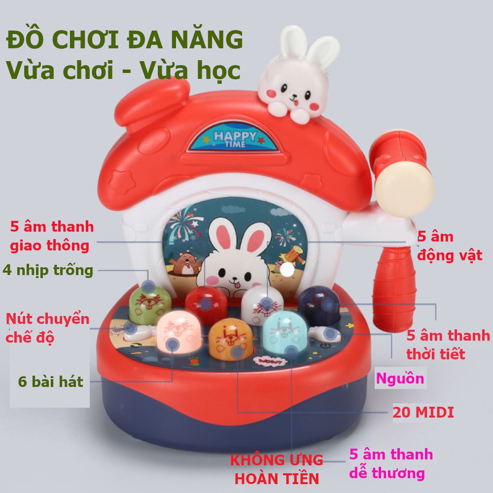 Bộ Đồ Chơi Đập Chuột BB Kids Có Đèn Và Nhạc Cho Bé