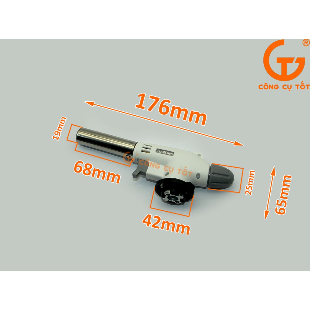 Đèn khò gas mini Protek  màu trắng