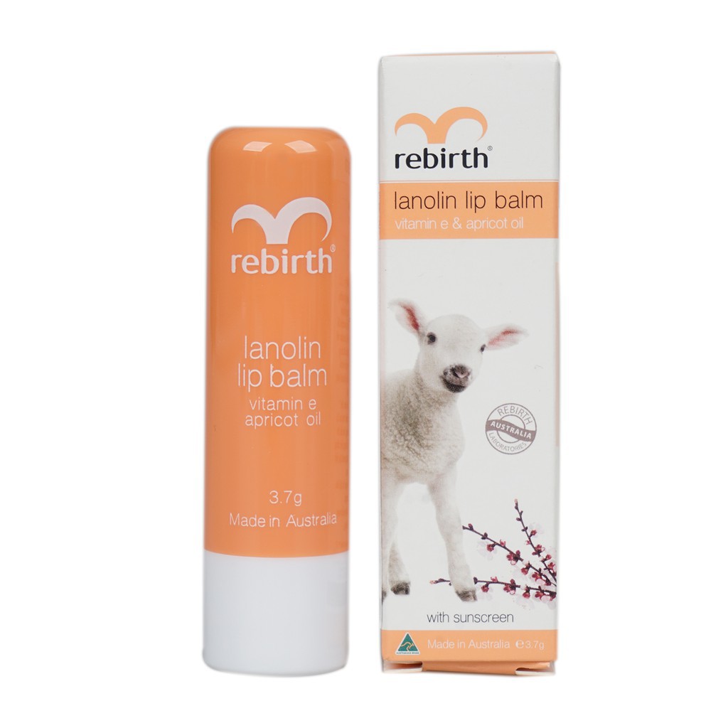 Son Dưỡng Môi Rebirth Nhau Thai Cừu Chống Khô Và Nứt Nẻ Hương Mơ 3.7g