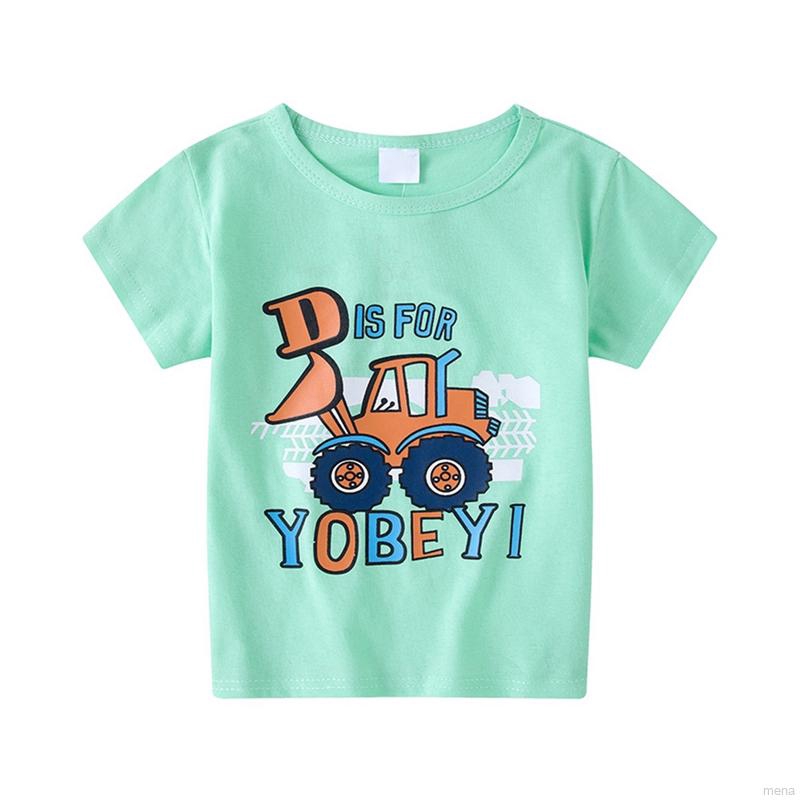 Áo thun in họa tiết hoạt hình dễ thương cho bé