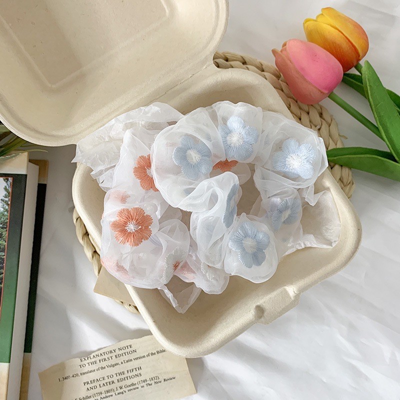 Buộc Tóc Scrunchies Hình Trái Cây Dễ Thương Phong Cách Hàn Quốc TOPBRA