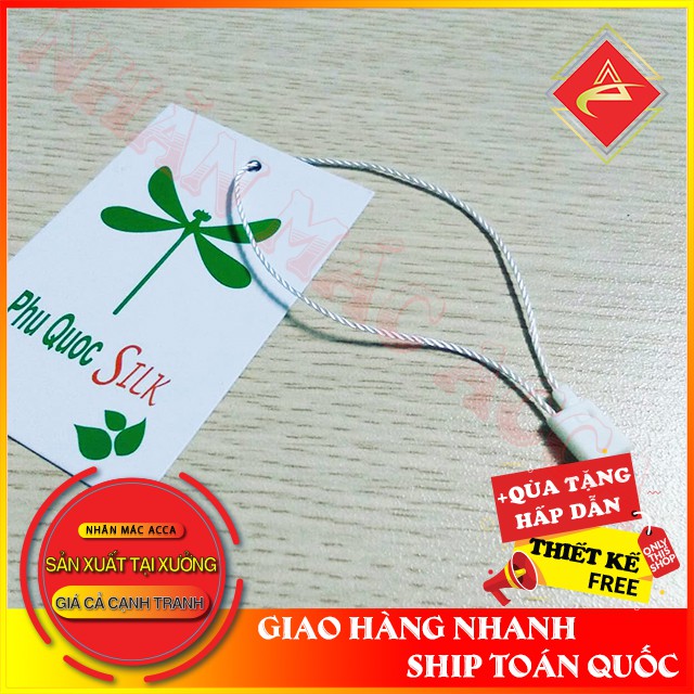 1000 cái_dây treo tag _Nhãn mác quần áo ACCA__bền đẹp .Dây treo bằng chỉ _Dây dù dễ dàng thao tác