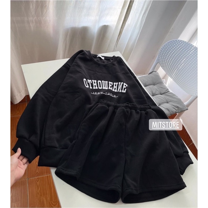 [Có Ảnh Và Video Thật] Bộ Đùi Nỉ Áo Dài Tay Chất Nỉ Ngoại 1960S Store Mã 605 | BigBuy360 - bigbuy360.vn