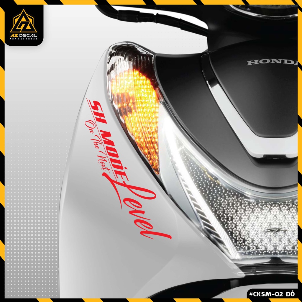 [Chọn Màu] Tem Dán Xe SH Mode Mẫu Chữ On The Next Level | CKSM-02 | Decal Trang Trí SH Nữ Tinh Tế, Dễ Dán