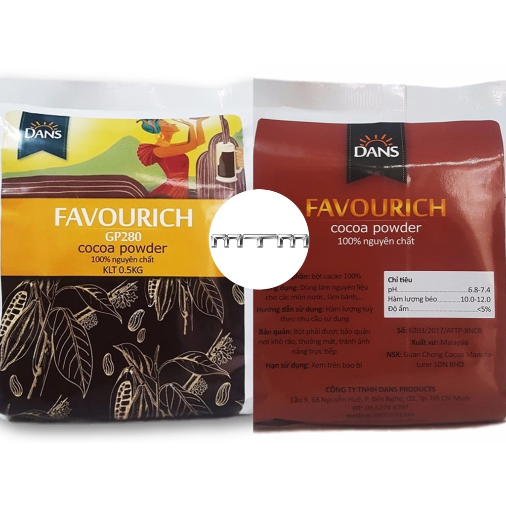 Bột Cacao Nguyên Chất 100% Dans – 500g