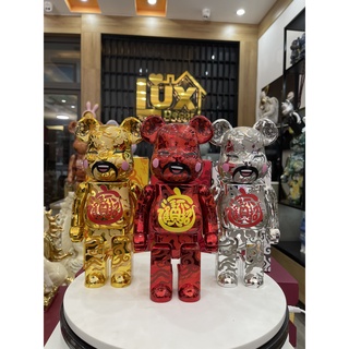 Mô hình bearbrick 400% abs thần tài trang trí, decor ,quà tặng