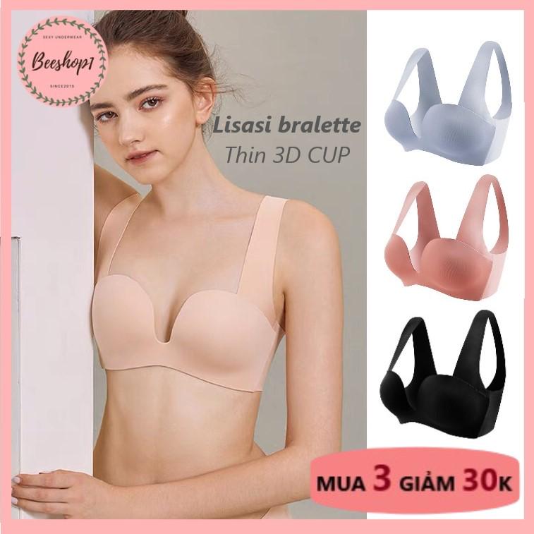 [ HÀNG CAO CẤP ] Áo ngực không giọng 3D CUP Lisasi su non không đường may, áo lót đệm mỏng AS206