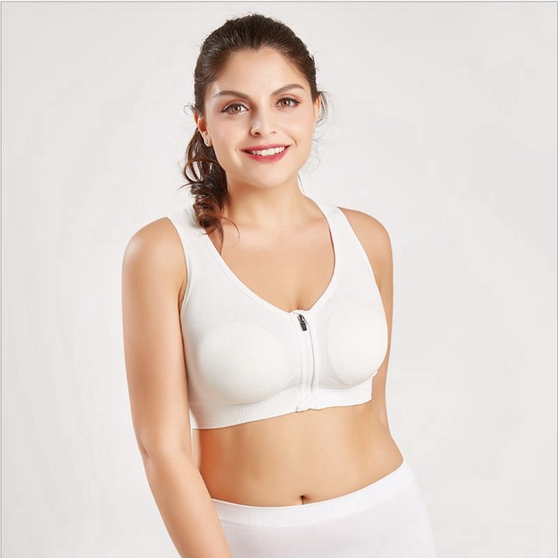 Áo Ngực Thể Thao Không Gọng Khóa Kéo Trước Plus size Chống Sốc Cho Nữ