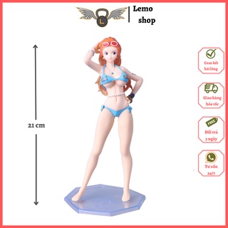 Mô hình one piece Nami mặc đồ bơi sexy, gợi cảm Lemoshop cao 21 cm đủ hộp, mô hình anime nữ đẹp