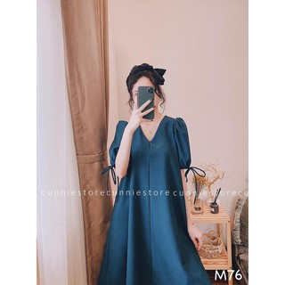 Váy bầu, đầm bầu công sở chất lụa mát mẻ không nhăn