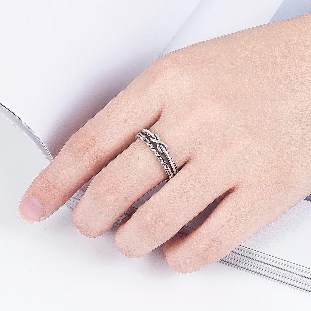 Nhẫn Mạ Bạc 925 Hình Ngôi Sao 20 Kiểu Dáng